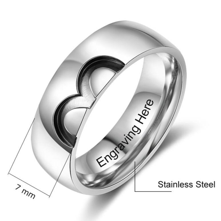 Amazon.com: Personalized Sun and Moon Couple Rings Valentine Gift Promise  Rings Anniversary Birthday Gift for Him her : Clothing, Shoes & Jewelry